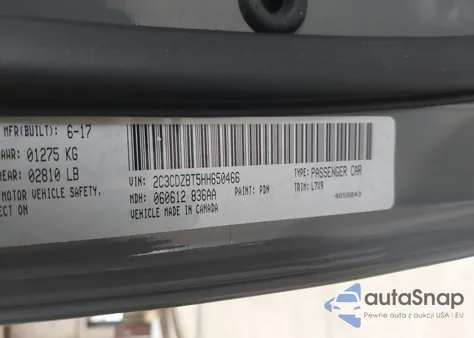 2017 Dodge Challenger R/T из США, поврежденный, VIN 2C3CDZBT5HH650466